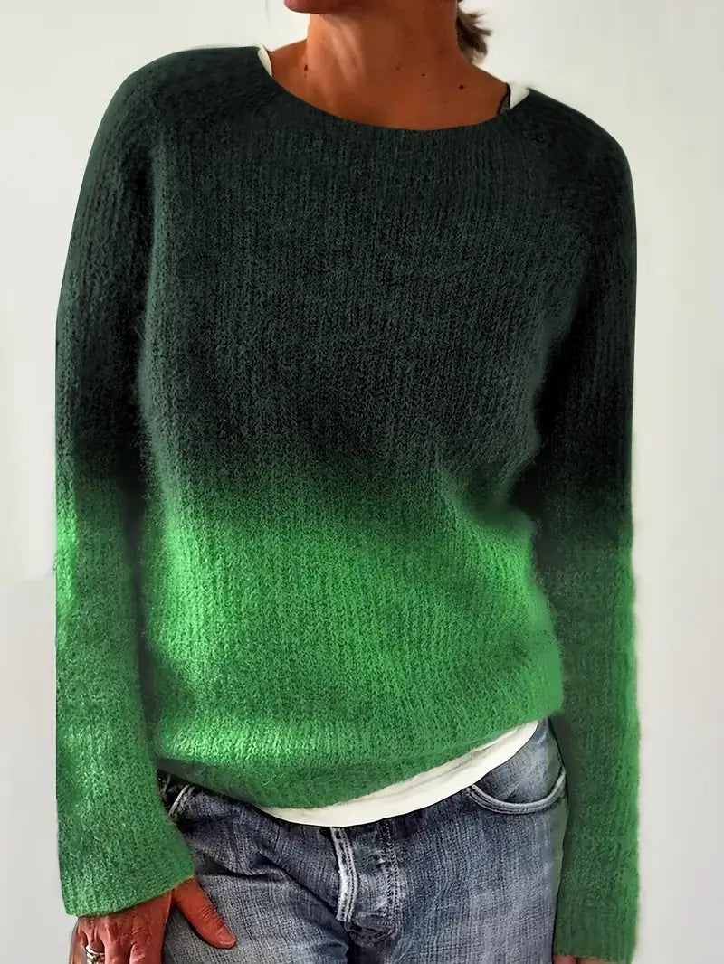 Linnea™ | Stickad Ombre tröja